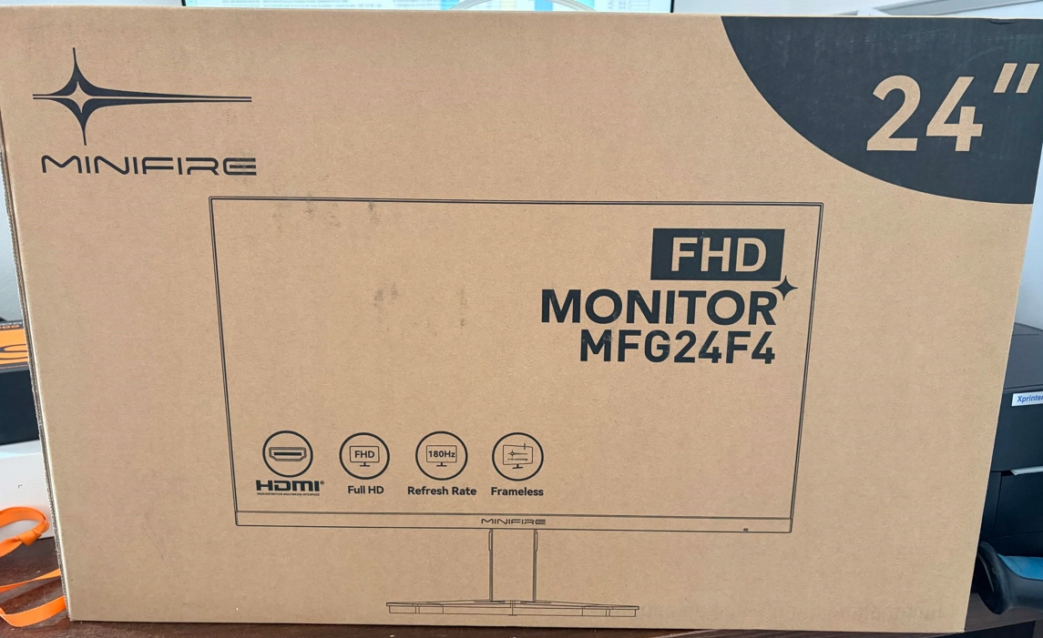 Monitor Gamingowy 24" Minifire MFG24F4 FHD VA 180Hz 1ms sRGB 110% HDMI DP - obrazek 3