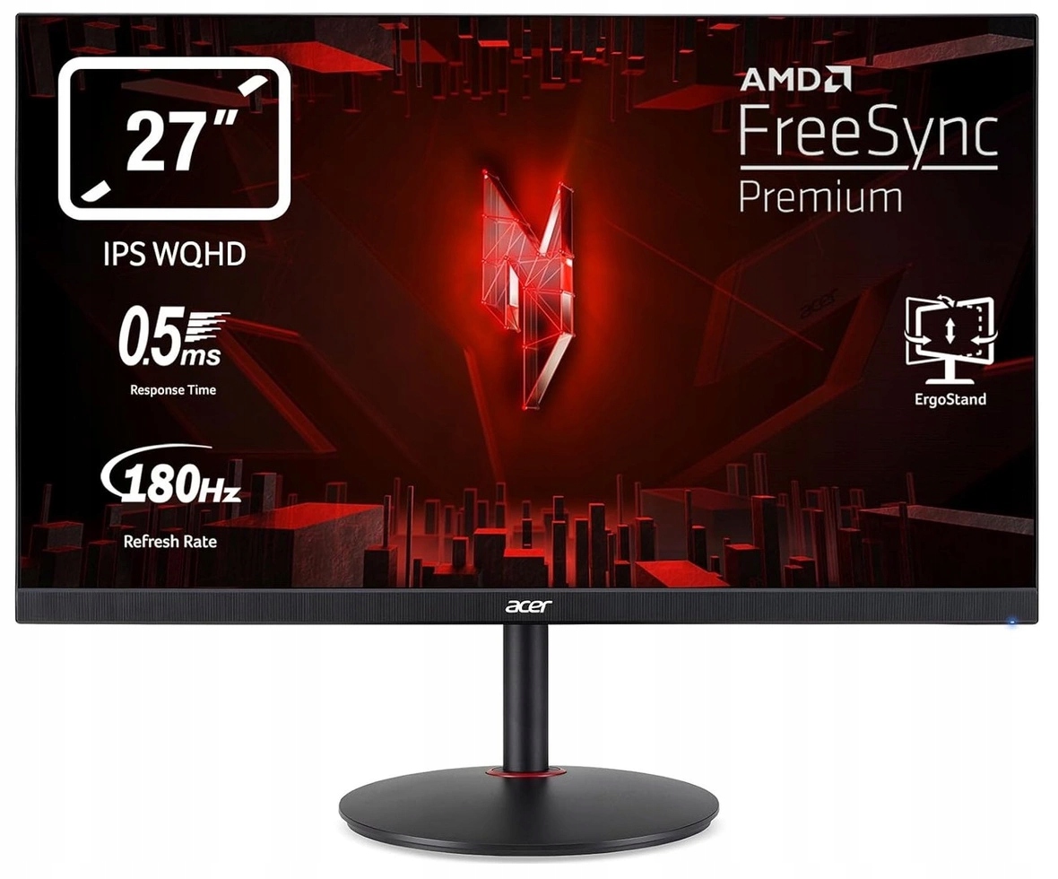 Monitor gamingowy ACER LED XV271U M3bmiiprfx 27" 2560x1440 180Hz WQHD IPS