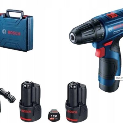 Wiertarkowkrętarka Bosch GSR 120LI 12V 2x akumulator 2 Ah Ładowarka Walizka