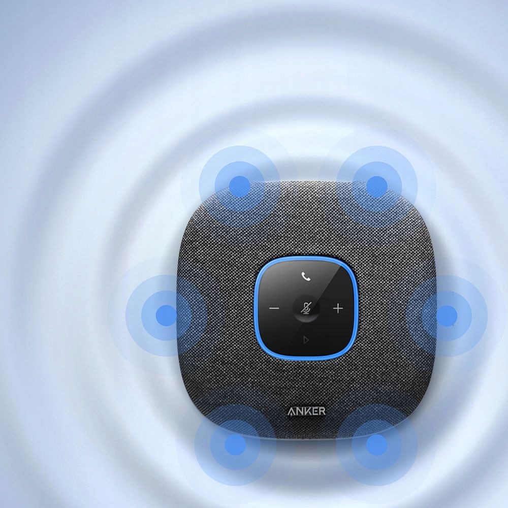 Głośnik konferencyjny ANKER AnkerWork PowerConf S3 1xUSB-C Etui Czarny - obrazek 2