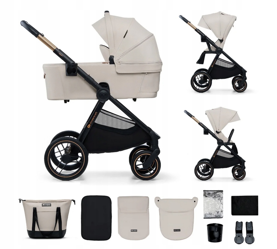 Kinderkraft wózek wielofunkcyjny 2in1 NEA 2 - soft beige