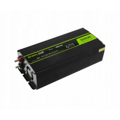 Green Cell Przetwornica 12V/230V 500W/1000W Czysty sinus